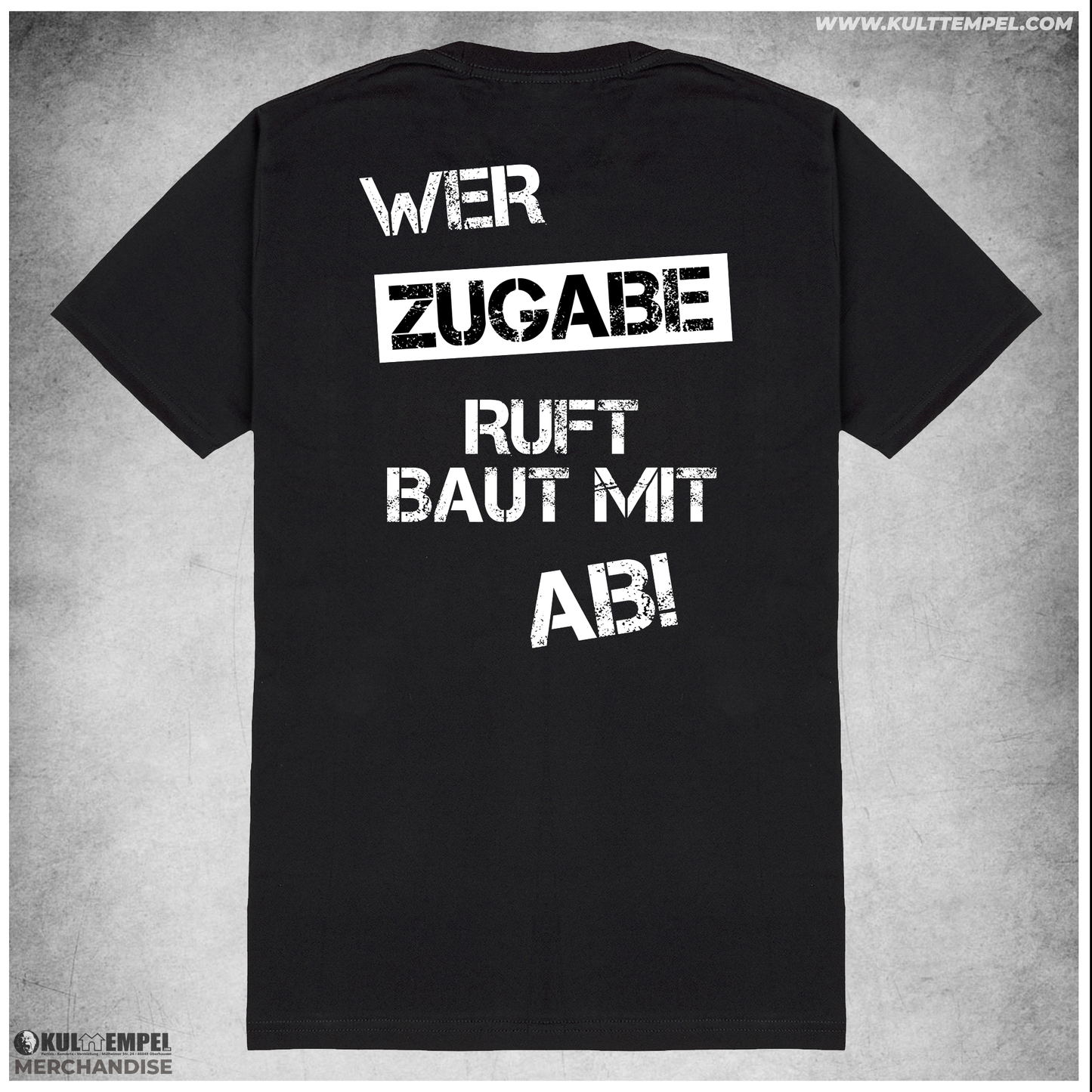 Wer Zugabe ruft baut mit ab !