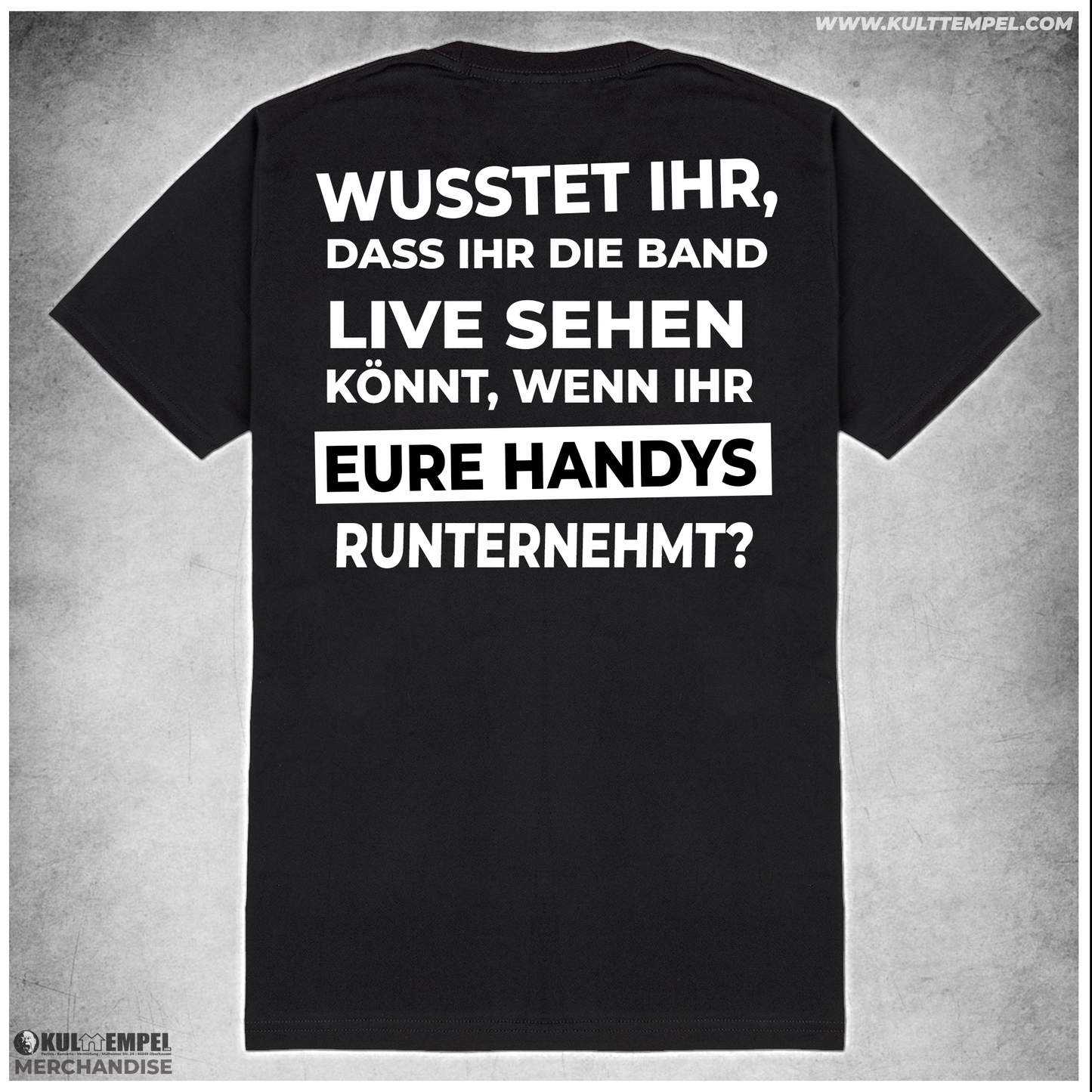 Kulttempel Handy runter Shirt